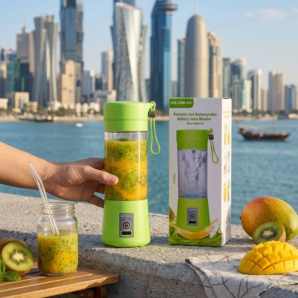 Portable Rechargeable Juice Blender 380ml | USB Personal Smoothie Maker